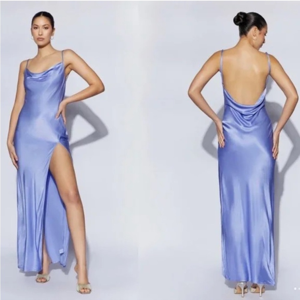 Meshki Lavender Backless Maxi Dress